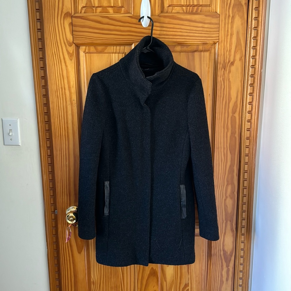 Scoop NYC Dark Gray Wool Coat